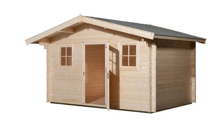 Gartenhaus Blumberg 135, 380x300, Naturbelassen