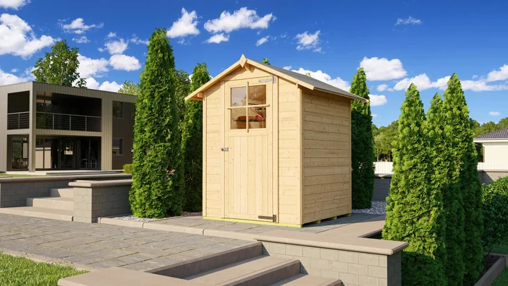 Gartenhaus Blackmount 317, 152x130, Naturbelassen