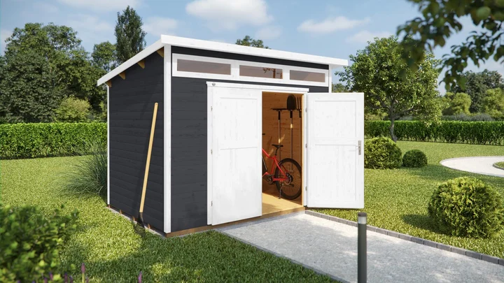 Gartenhaus Limmen 264, 239x295, Anthrazit