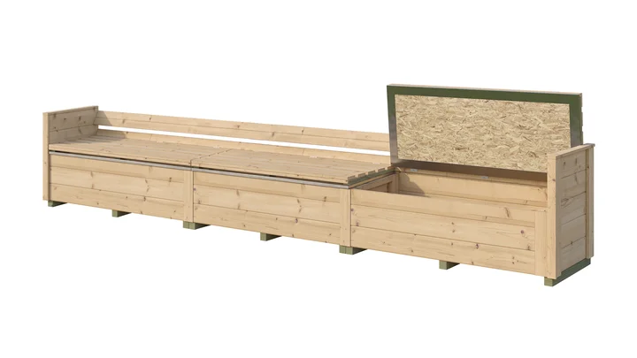 Sitztruhe Killarney, 50x285, Naturbelassen