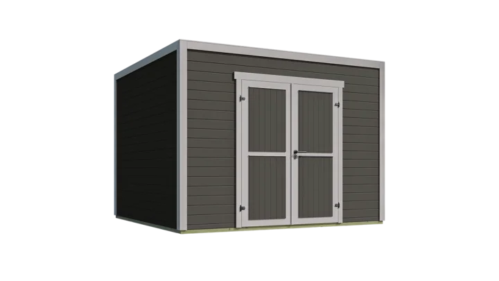 Gartenhaus Batu, 300x300, Vollholz-Doppeltür, anthrazit/grau