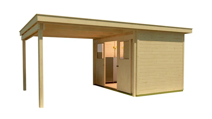Schiebetürhaus Stockton 225, 500x299, Naturbelassen