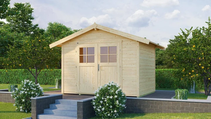 Gartenhaus Blackmount 122, 301x205, Naturbelassen