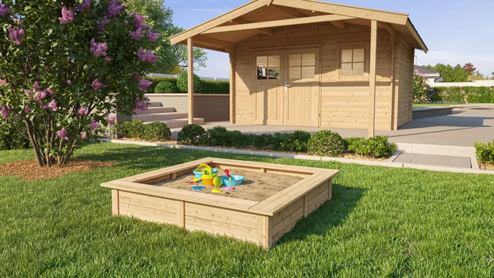 Sandkasten 816, 119x119, Naturbelassen