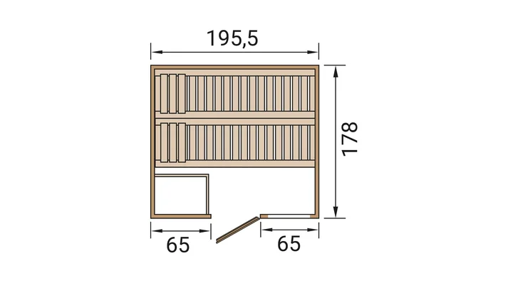 Massivholzsauna Bergen