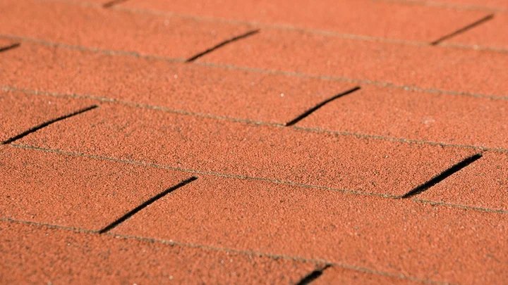 Bitumen-Dachschindeln, Rechteck, Rot Farbe: Rot