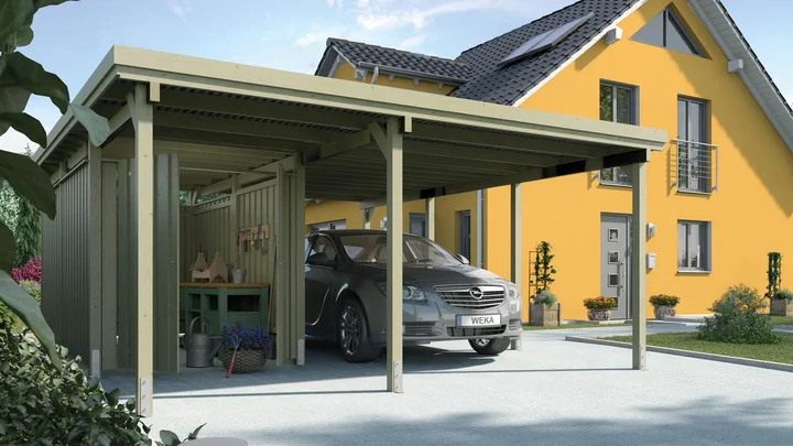 Carport Filip Flex, 478x579, Grün imprägniert