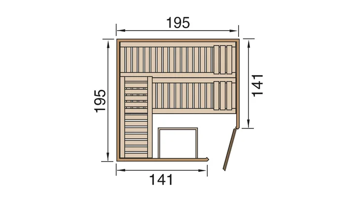 Massivholzsauna Turku