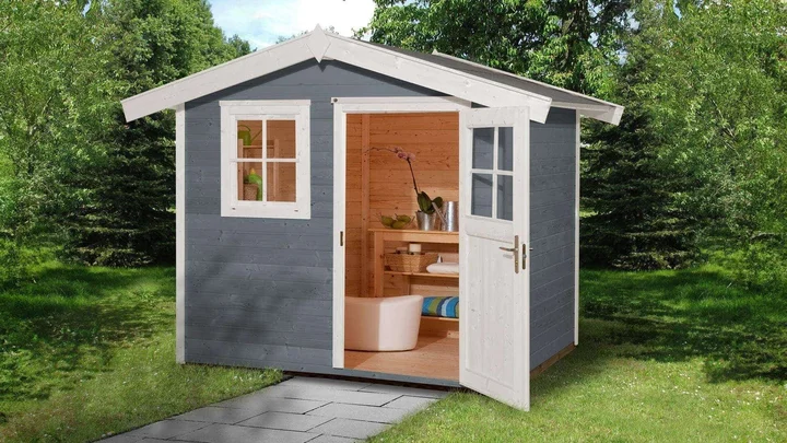 Gartenhaus Blackmount 123, 241x235, Carbongrau