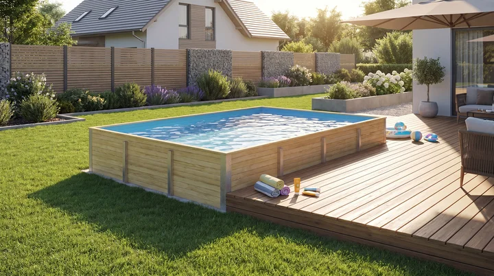 Gartenpool Siarago 595, 401x536, Folie Blau