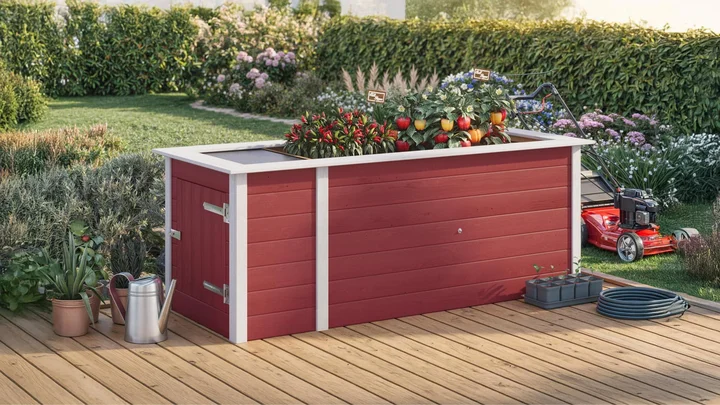 Profi-Hochbeet 669, 205,0x91,7, Schwedenrot