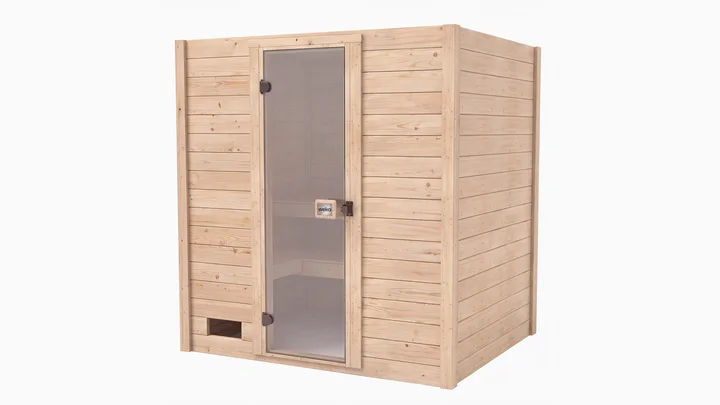 Massivholzsauna Rebe, 185x151