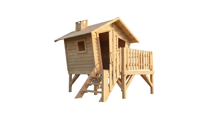 Tabaluga Abenteuerspielhaus, 214,5x200,0, Naturbelassen