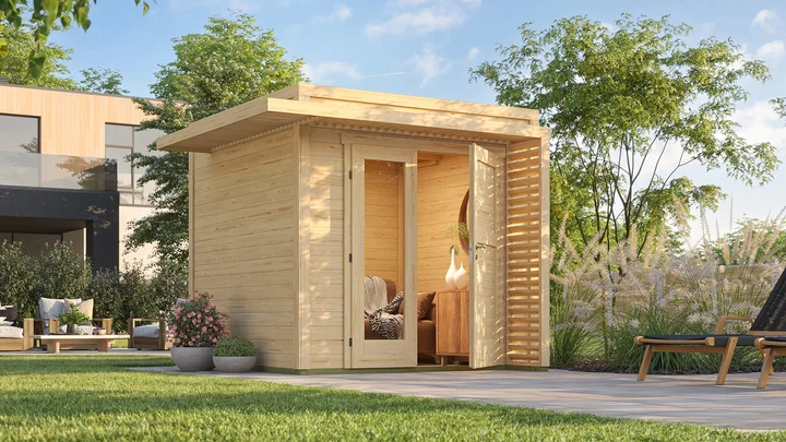 Gartenhaus Amberley, 235x235, Naturbelassen