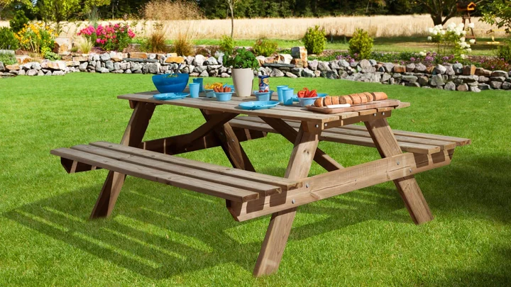 Sitzbankgarnitur 662, 142x135, Grün imprägniert