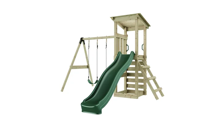 Rebo Spielturm Neapel, 322,1x184,1, Naturbelassen