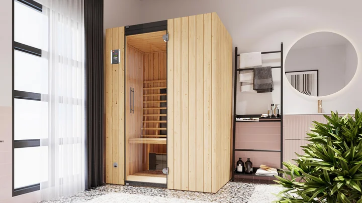 Infrarotkabine Tanilla, 137x99, Naturbelassen