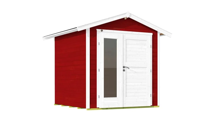 Gartenhaus Blackmount 224, 205x209, Design-Doppeltür, schwedenrot