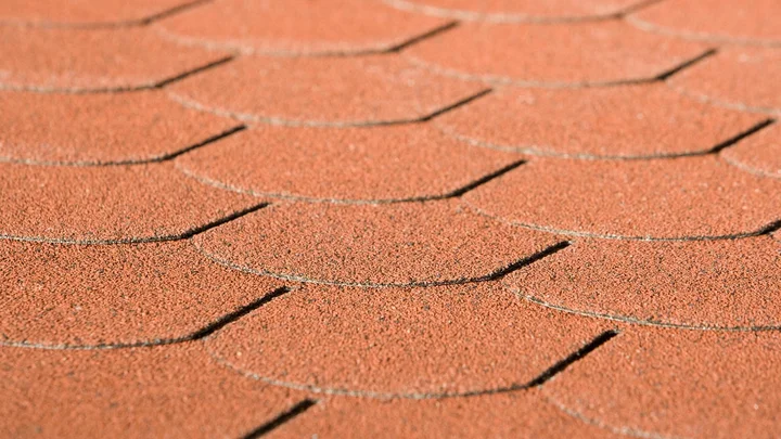 Bitumen-Dachschindeln, Biberschwanz, Rot