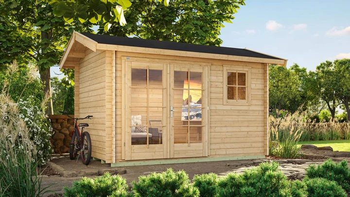 Gartenhaus Geelong 163, 250x380, Naturbelassen