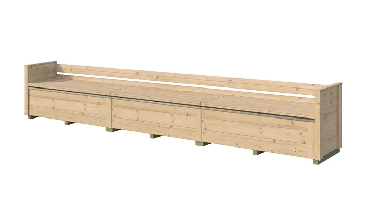 Sitztruhe Killarney, 50x285, Naturbelassen