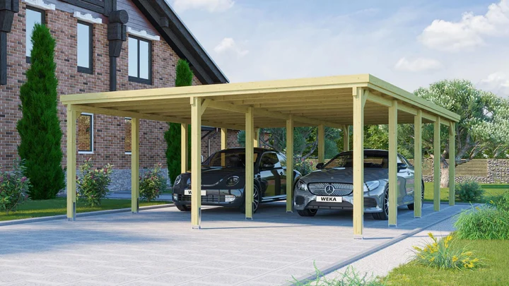 Carport 618, 576x784, Grün imprägniert