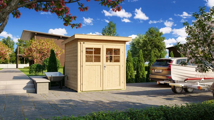 Gartenhaus Blackmount 227, 205x209, Naturbelassen