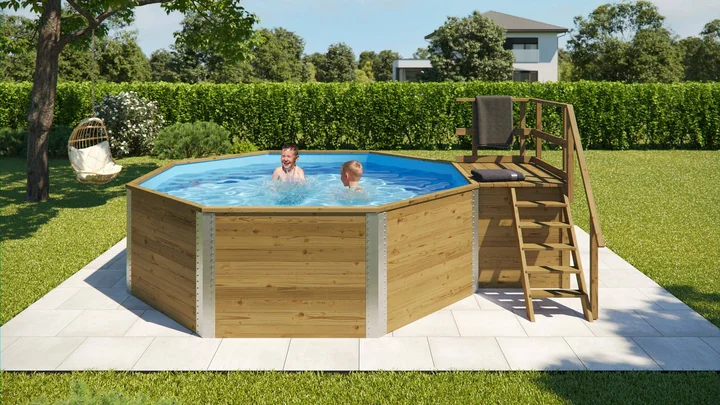 Gartenpool 593, 476x376, Folie Blau