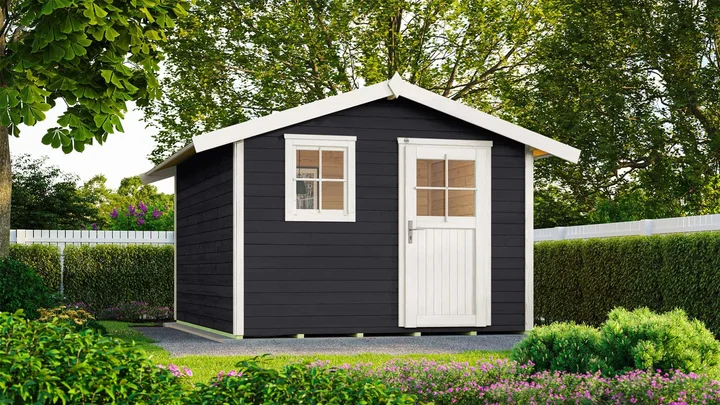 Gartenhaus Blackmount 123, 301x295, Anthrazit