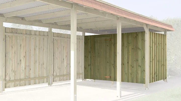 Geräteraum für Carports