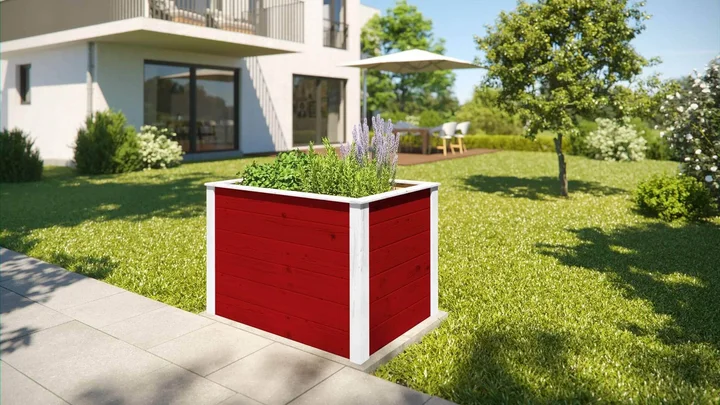 Element-Hochbeet 669, 98x69, Schwedenrot