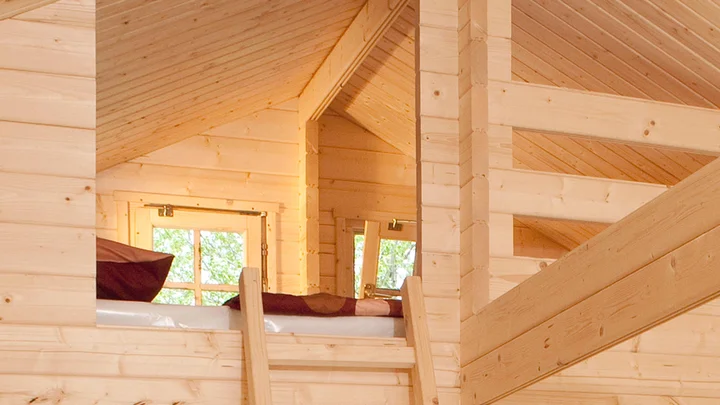 Weekendhaus Teola 155, 430x560, Schlafboden, 3 Räume, naturbelassen