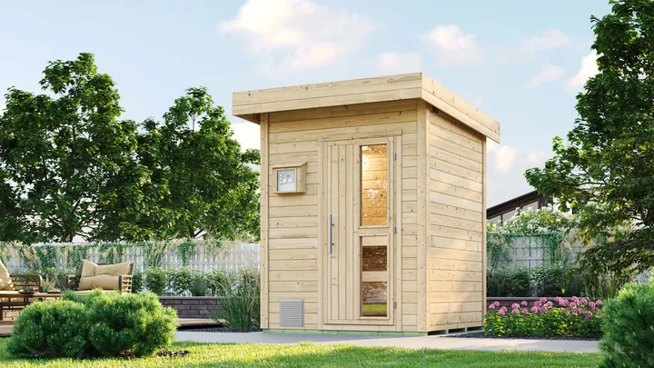 Saunahaus Schneeflocke 1