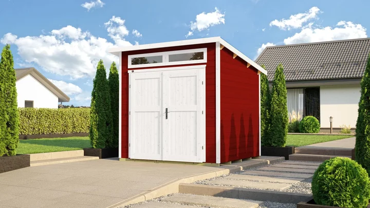 Gartenhaus Limmen 264, 235x239, Schwedenrot