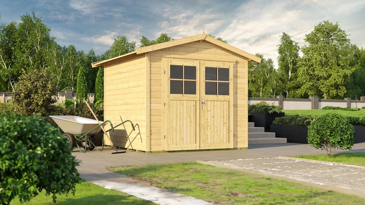 Gartenhaus Blackmount 224, 235x239, Naturbelassen