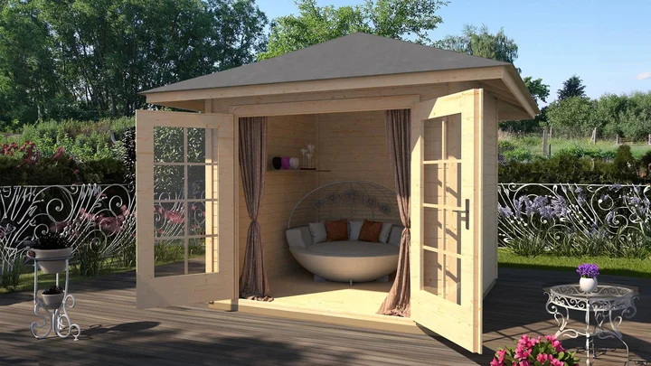 Gartenhaus Weston 177, 298x298, Naturbelassen