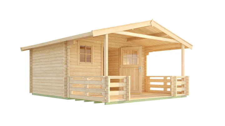 Gartenhaus Blumberg 135, 380x580, Naturbelassen
