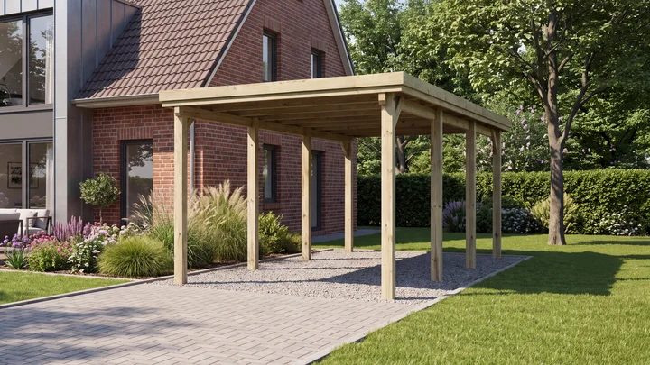 Carport 617, 294x591, Kunststoffdach