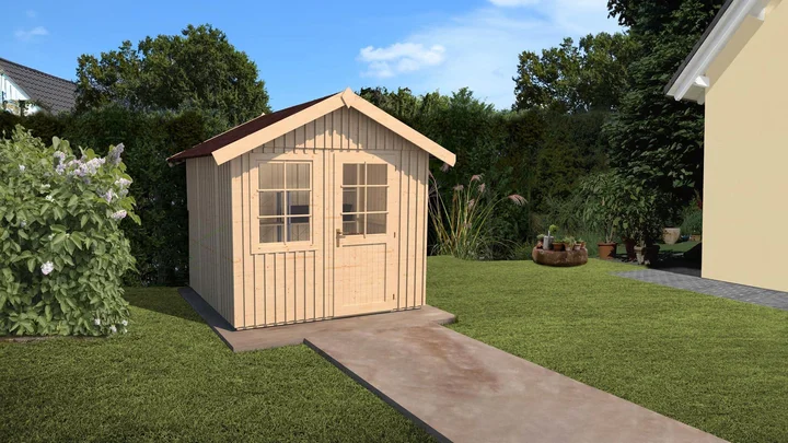 Schwedenhaus Skara 410, 252x248, Naturbelassen