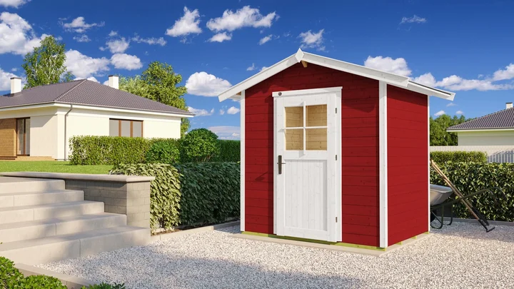 Gartenhaus Blackmount 223, 205x154, Schwedenrot
