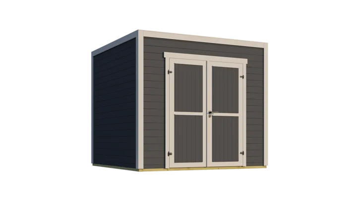 Gartenhaus Batu, 250x250, Vollholz-Doppeltür, anthrazit/grau
