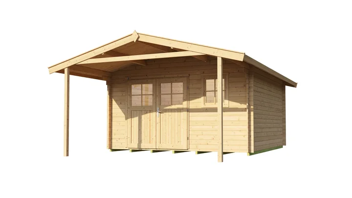 Gartenhaus Blumberg 111, 380x580, Naturbelassen
