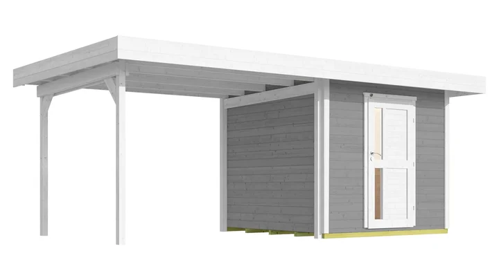 Gartenhaus Softline Kingston 172, 530x301, Carbongrau