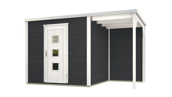 Gartenhaus Granby wekaLine 413, 400x250, Anthrazit
