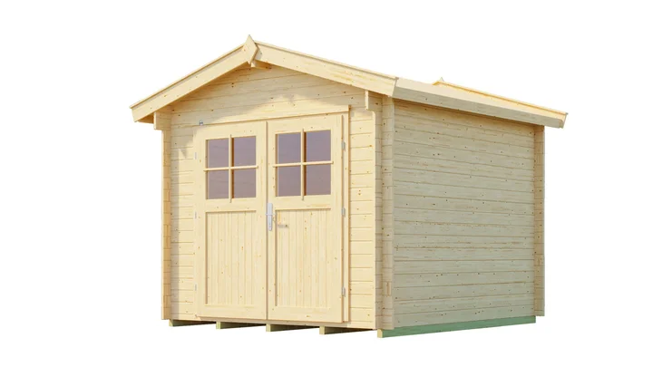 Gartenhaus Blumberg 112, 250x300, Naturbelassen