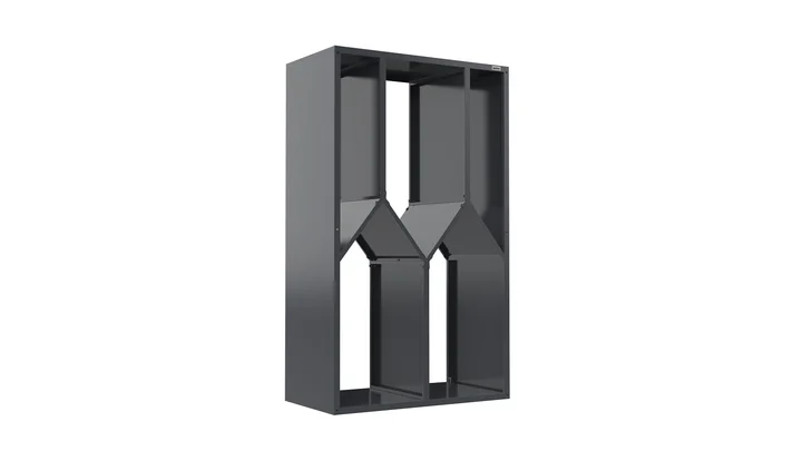 Brennholzlager Gary, 95x50, Anthrazit
