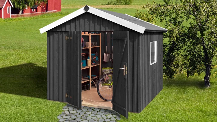 Schwedenhaus Vassbo 349, 277x286, Anthrazit