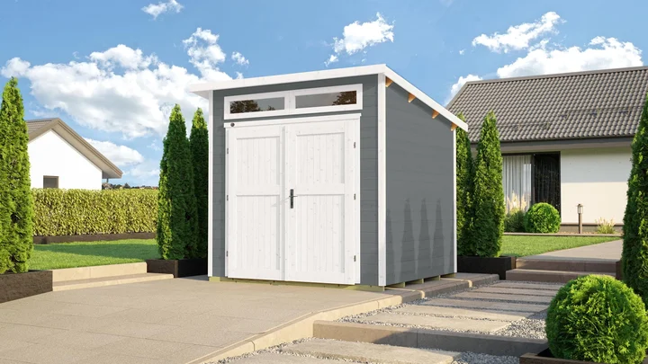 Gartenhaus Limmen 264, 235x209, Carbongrau