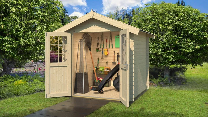 Gartenhaus Vaduz 209, 200x200, Naturbelassen