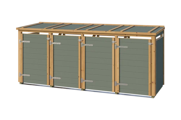 Mülltonnenbox Killarney, 92x300, Grüngrau Eiche hell lasiert